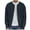 Dark Blue, variant on WREESH Fashion Jacket Men'S Peacock Velvet Solid Knit Round Collar Cardigan Relaxed Zipper Sweater Coat Beige