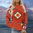 thumbnail image 1 of Puntoco Mujeres Otoño e Invierno Casual Folk-Personalizado Impreso Cuello Redondo Manga Larga Jersey Blusa Sudadera tops Puntoco Puntoco-942, 1 of 5