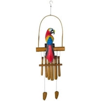 Woodstock Windchimes Animal Chimes Parrot, Wind Chimes For Outside, Wind Chimes For Garden, Patio, and Outdoor Décor, 36"L