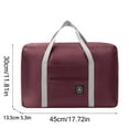 thumbnail image 4 of Lispipm Large Travel Duffle Bag for Women Men Foldable Short Trip Weekend Luggage Bags for Overnight Camping with Zippers and Handles Red, 4 of 4