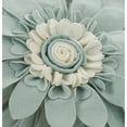 thumbnail image 4 of Saro Lifestyle Felt Flower Poly Filled Throw Pillow, 4 of 5