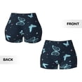 thumbnail image 4 of KLL Beautiful Butterflies Pattern Workout Shorts for Women Scrunch Short Gym Yoga Running Sport Active Exercise Fitness Shorts, 4 of 8