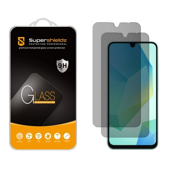 (2 Pack) Supershieldz (Privacy) Anti Spy Screen Protector Designed for Samsung Galaxy A16 5G, Tempered Glass, Anti Scratch, Bubble Free