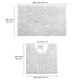 thumbnail image 4 of Juego de alfombras de baño Luxurux, alfombrilla de baño de chenilla, antideslizantes, color blanco, 4 of 9