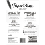 Paper Mate InkJoy Retractable Ballpoint Pen, 1.0 mm, Assorted Colors, 8 Count