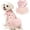 Pink, variant on HQREA Floral Dog Dresses for Small Dogs Tutu Princess Dress Girl Pet Clothes for Puppy Cats