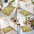 thumbnail image 4 of Entryway Rug 2'x3', Lemon Kitchen Runner Rugs Non-Slip Carpet Mats, Farmhouse Vintage Summer Retro Fruits Yellow Brown Bedside Rugs Runners Washable Floor Carpet for Bathroom Laundry Room, 4 of 8
