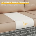 thumbnail image 6 of UDPATIO Outdoor Cushions, Patio Furniture Replacement Cushions, Cushions for Outdoor Furniture, Waterproof & Fade Resistant(Beige), 6 of 9
