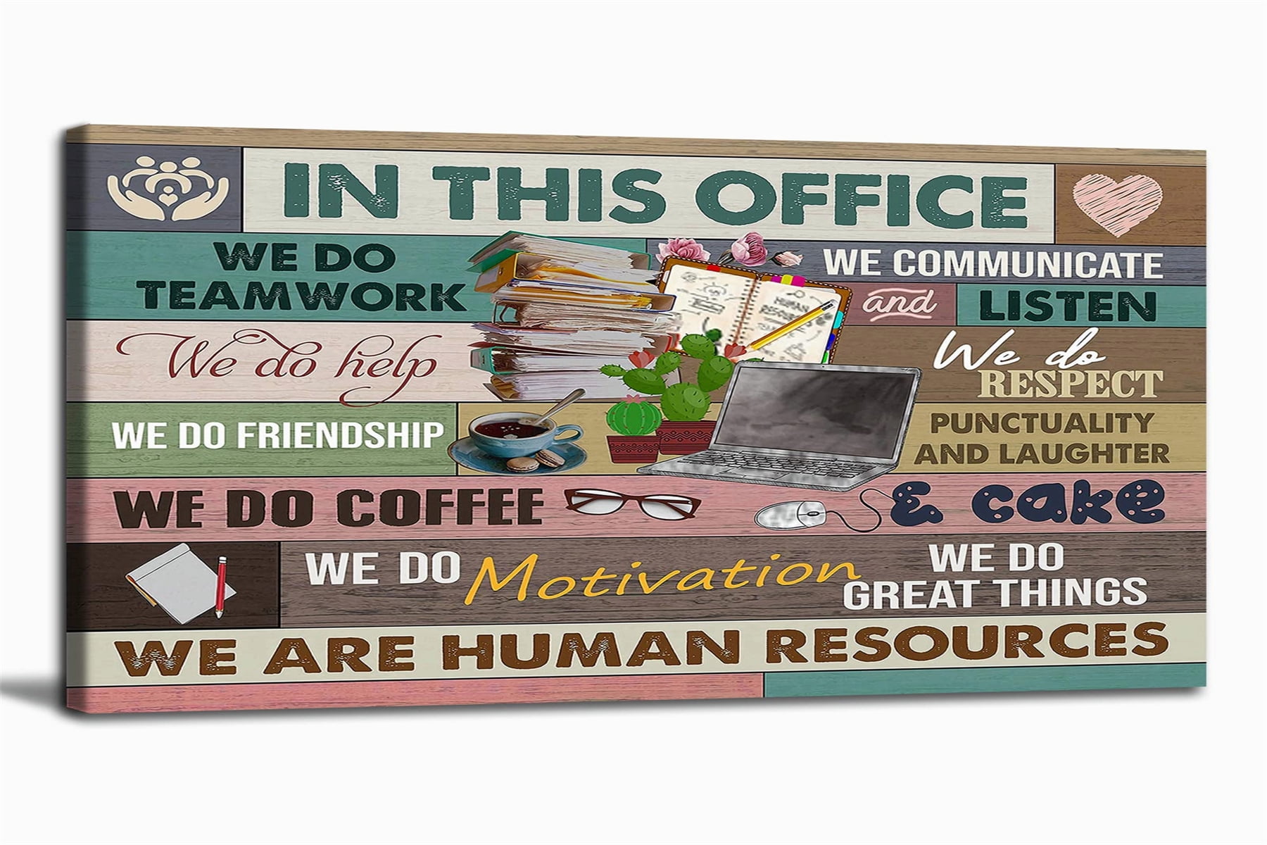 Inspirational Wall Art For Office In This We Are Human Resources Poster ...