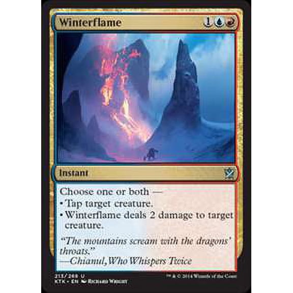MtG Khans of Tarkir Uncommon Winterflame (Foil) #213