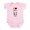 Petal Pink, variant on - Boston Terrier Infant Bodysuit - Baby Light Bodysuit, Size Newborn - 24 Months