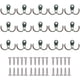 thumbnail image 1 of Perchero Blanco, 15 Piezas Ganchos Dobles de Metal y Percheros Almacenamiento con Tornillos para el Hogar, Estantes, Cajones, Taquillas, Baño - Retro, 1 of 4