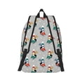 thumbnail image 2 of Naloa Skiing penguin Canvas Backpack for Men Women Rucksack Casual Travel Daypack College Tote Satchel Bookbag for Teens-Medium, 2 of 7