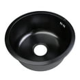 thumbnail image 1 of Undermount Kitchen Sink, Stainless Steel Undermount Kitchen Bar Sink with Strainer, 42cm Outer Diameter Single Bowl Kitchen Sink, Small Kitchen Sink  for Kitchen Bar RV, 1 of 7