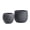 Black, variant on Olly & Rose Barcelona Ceramic Plant Pot Set 2 - Indoor & Outdoor Planters (Black)
