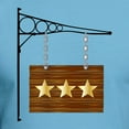 thumbnail image 3 of CafePress - 3 Star Hanging Sign T Shirt - Fitted T-Shirt, Vintage Fit Soft Cotton Tee, 3 of 4