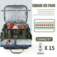 thumbnail image 5 of Beltzy 17L Expandable Insulated Large Lunch Box Bag, Lightweight Double Deck Heavy Duty Durable Lunch Bag Leakproof Cooler Bags for Men Women Adults Work /Adult/Picnic/Outdoor, 5 of 8