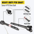 thumbnail image 3 of VEVORBrand 1-3/8" PTO Drive Shaft, 6 Spline End Round End PTO Driveline Shaft, Series 4 Tractor PTO Shaft, 39"-55" Brush Hog Black PTO Shaft Mower, Rotary Cutter, 3 of 9