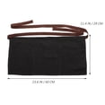 thumbnail image 2 of UPOUART Waitress Apron for Server Half-Length Denim Black 1Pack 23.6x11.4in, 2 of 6