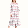 thumbnail image 2 of Babcutegg Kid Girls Dresses A Line Casual Fashion Lightweight Graphic Pattern Comfortable Fall and Spring Dresses for Girls Pink Size 14-15, 2 of 6