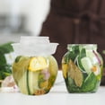 thumbnail image 4 of Clear Pickle Jar Fermentation Jar with Lids PET Pickle Jar Storage Container Chinese Pickle Jar with Water Seal Lid for Sauerkraut Canning Fermentation, 4 of 6