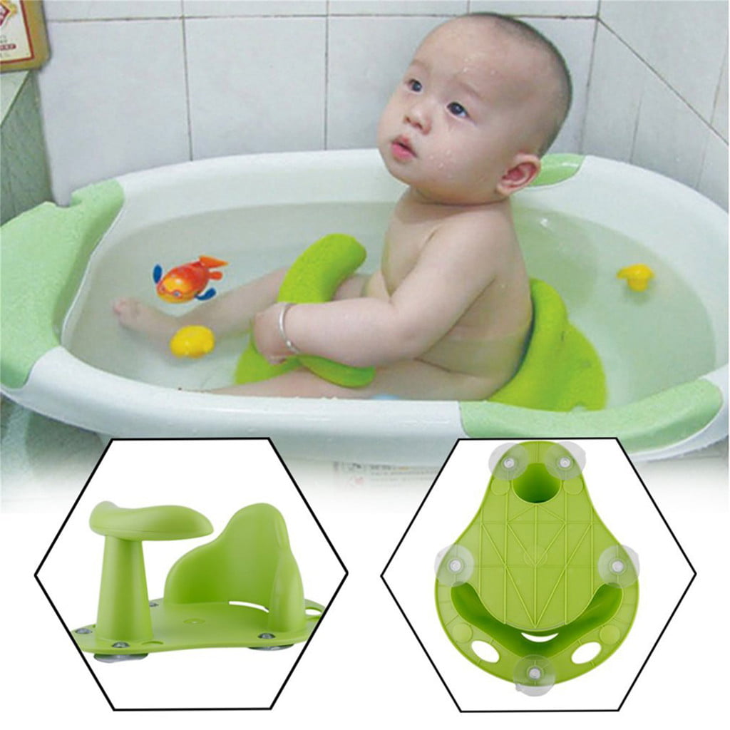 Gotoamei Baby Bath Tub Ring Seat Infant, Baby Bathtub Green