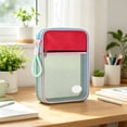thumbnail image 6 of Learner Subject Classification File Bag, L-Shaped Open Book Tote with Mesh Visible Layout, Nylon Multi-Layer Storage for Middle Classroom Supplies, 1.57" x 9.05" x 12.59", KTFgvq, 6 of 6