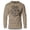 Khaki, variant on GYMISH No Pain No Gain Lightweight Long Sleeve Hooded T-Shirt for Men – Funny Workout Hoodie, Athletic Gym Shirt for Weightlifters & Bodybuilders