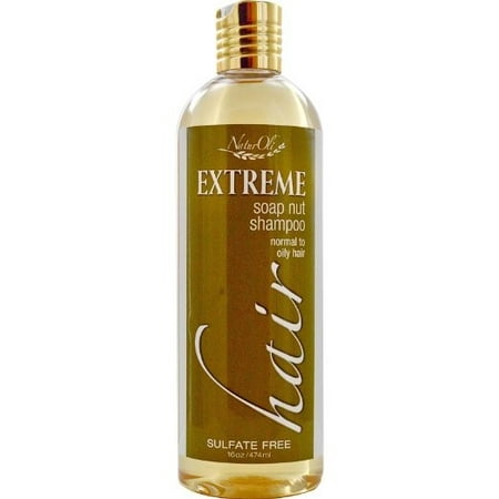 NaturOli Soap Nut EXTREME Hair Shampoo, Oily to Normal Hair, Unscented, 16