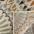 thumbnail image 5 of SAFAVIEH Veranda Petra Geometric Indoor/Outdoor Area Rug, 5'3" x 5'3" Square, Cream/Chocolate, 5 of 9