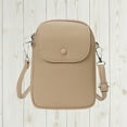 thumbnail image 2 of Xfvqtps Crossbody Bags for Women Vertical Phone Bag Adjustable Strap Zipper Solid Color Versatile Leather Shoulder Messenger Bag Khaki, 2 of 5