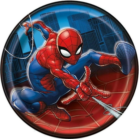 Spider-Man Round 7" Dessert Plates, 8ct