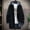 Black-A, variant on Outwear Men'S Solid Color Hooded Jacket Windbreaker Mid-Length Hooded Jacket Casual,Silver