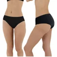 thumbnail image 2 of Pack 6 panties calzón corte bikini sin costura para dama d’Ssentials Negro Chico, 2 of 4