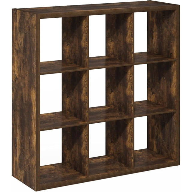 Cubicle Book Shelf Vertical Thick Frame Bookshelf Horizontally & Vertically Reversible Bookcase with Open Back x x for Living Room Bedroom Home Office