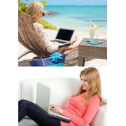 MAX SMART Portable Laptop Lap Desk w Retractable Mouse Pad Tray and Anti-slip Heat Shield