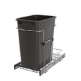 thumbnail image 1 of Rev-A-Shelf Pullout Trash Can 35 qt. for Kitchen Cabinets, Gray, RV-12KD-13C-S, 1 of 10