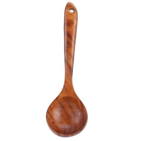 

Wooden Spoon Anti‑Scald Cooking Hot Pot Soup Spoon with Long Handle for Home Kitchen