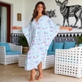 thumbnail image 4 of DISNIMO Kaftan for Women Dress Butterfly Printed V-Neck Batwing Sleeve Kaftan Maxi Dresses Plus Size Beach Cover Up Summer Vacation Bathing Suit Cover ups, 4 of 7