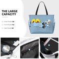 thumbnail image 3 of Kowoue Bluey Pattern Large Capacity Beach Travel Bag – Waterproof Tote with Multiple Pockets,Nylon Handles, Ideal for Beach, Travel, Pool, and Gym, 3 of 7