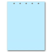 Blue Paper With 5 Holes on Top