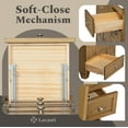 thumbnail image 4 of Lavanti Depos Solidwood 36-inch Bathroom Vanity with Sink - Stylish Gray Oak, 4 of 7