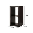 Better Homes & Gardens 2Cube Storage Organizer, Espresso