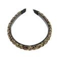 thumbnail image 5 of Unique Bargains 1 Pc Headband Cable Knit Hair Accessories for Women Coffee Color Green, 5 of 5