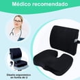 thumbnail image 4 of Soporte Lumbar para Silla de Oficina con Gel Cojin para Coxis y Ciatica Ergonomico Almohada Lumbar para Asiento Automovil Cushion de Respaldo Ortop&eacute;dica Espuma con Memoria Aliviar Dolor de, 4 of 8