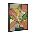 thumbnail image 3 of Stupell Industries Modern Tropical Potted Plant Painting Jet Black Floating Framed Canvas Print Wall Art, Design by Carol Robinson, 3 of 9