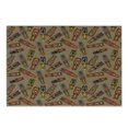 thumbnail image 1 of African Cutting Board, Bakongo Colorful Design with Swirls Honoring the Elder Ones Totem, Decorative Tempered Glass Cutting and Serving Board, Small Size, Multicolor, by Ambesonne, 1 of 1