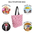 thumbnail image 7 of FORMRS Womens Canvas Tote Bag with Zipper Inner Pocket Shoulder Handbag, Strawberry Bliss, 7 of 7
