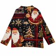 thumbnail image 4 of Cardigan de Noël pour Femmes, Chandail en Tricot à Manches Longues avec Boutons et Col Rond, Tenue de Fête pour les Rassemblements de Noël et les Occasions Festives - Noir, 4 of 6