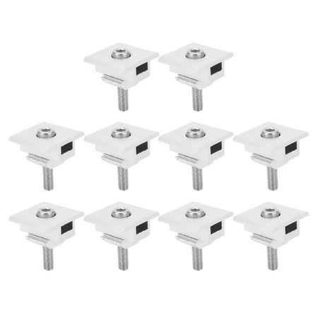 

2024 10Pcs Solar Panel Mid Clamps Waterproof Mount Aluminum Bracket Mounting Accessories